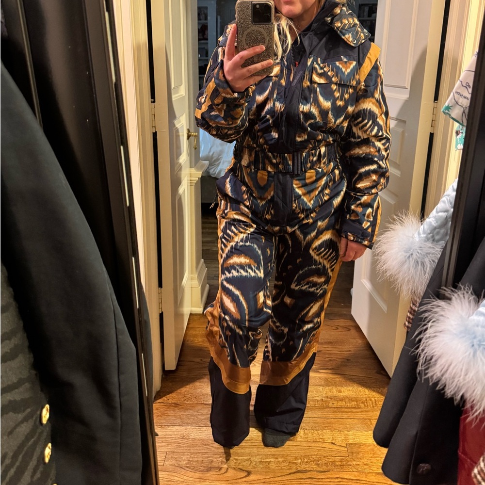 Farm Rio Snowsuit Apres Ski Coat Jacket one piece XL awesome!! skiwear - Picture 4 of 9